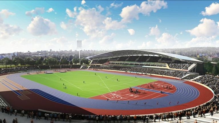 A brand new nine lane 400m track is part of the proposal