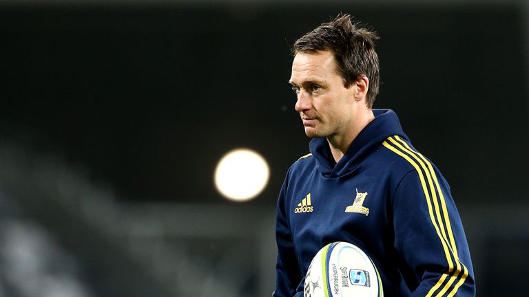 Ben Smith of the Highlanders warms up prior to the round 10 Super Rugby match between the Highlanders and the Blues at Forsyth Barr Stadium on April 20, 2019 in Dunedin, New Zealand. 