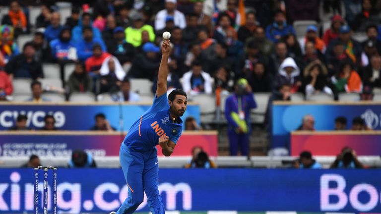 Bhuvneshwar Kumar had taken five wickets over the previous two World Cup games for India