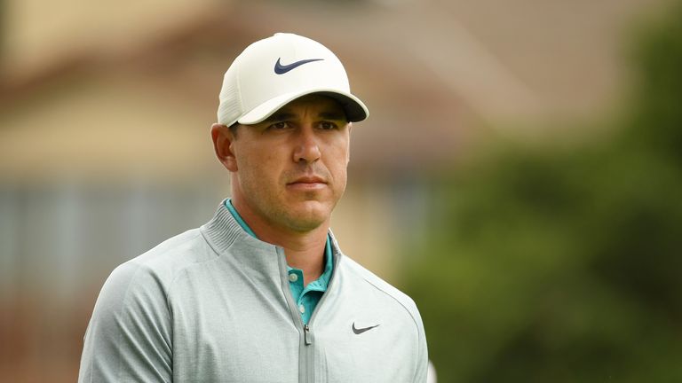 Brooks Koepka of the United States look on during the final round of the 2019 U.S. Open at Pebble Beach Golf Links on June 16, 2019 in Pebble Beach, California