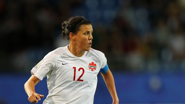 Christine Sinclair is closing in on the all-time scoring record