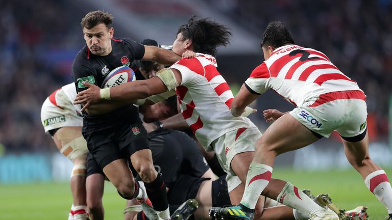 LONDON, ENGLAND - NOVEMBER 17: Danny Care of England during the Quilter International match between England and Japan on November 17, 2018 in London, United Kingdom. (Photo by Lynne Cameron/Getty Images)