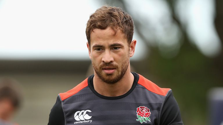 Danny Cipriani during an England training session at Kings Park Stadium in, 2018