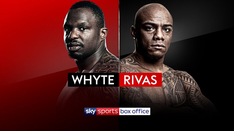 Sky Sports Box Office will be showing Whyte's high-stakes clash against Rivas