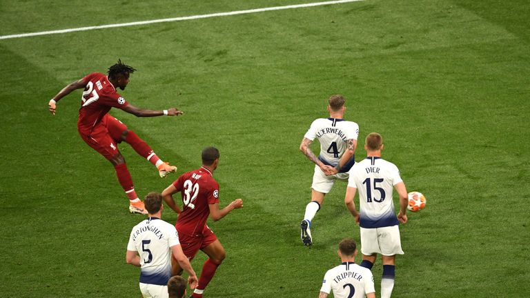 Divock Origi goal, Champions League final, Liverpool vs Tottenham