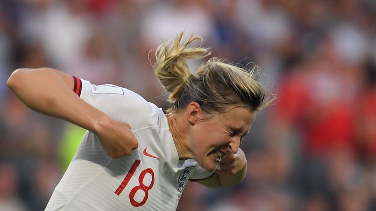 England&#39;s Ellen White during the Women&#39;s World Cup