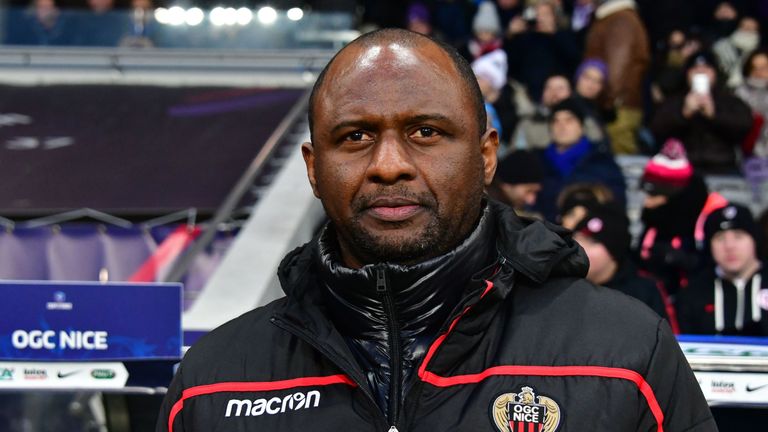 Nice manager Patrick Vieira