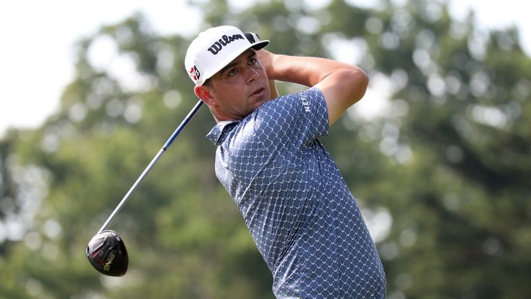 Gary Woodland during the second round of the Rocket Mortgage Classic
