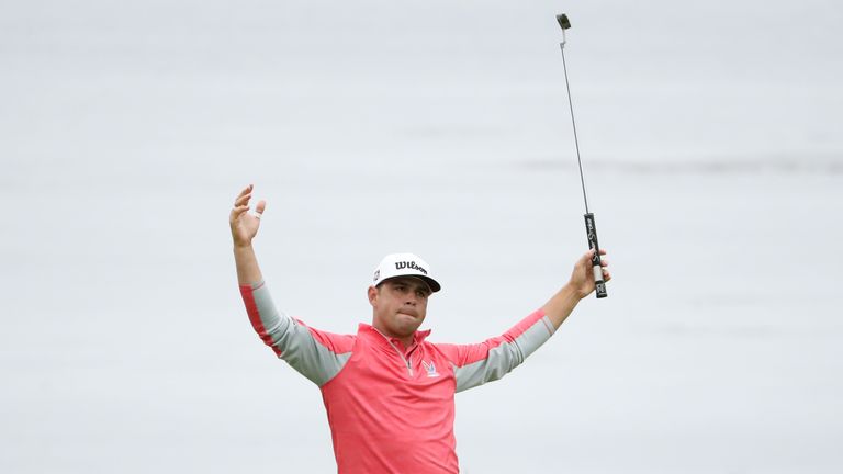 Gary Woodland claimed a three-shot win and a maiden major victory at the US Open.