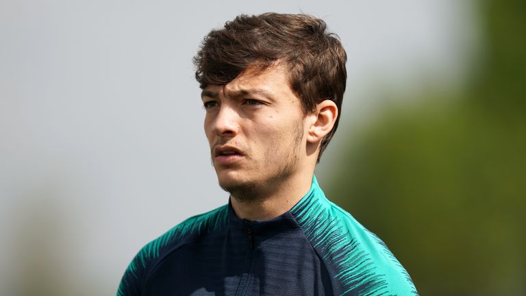 Tottenham Hotspur midfielder George Marsh during training