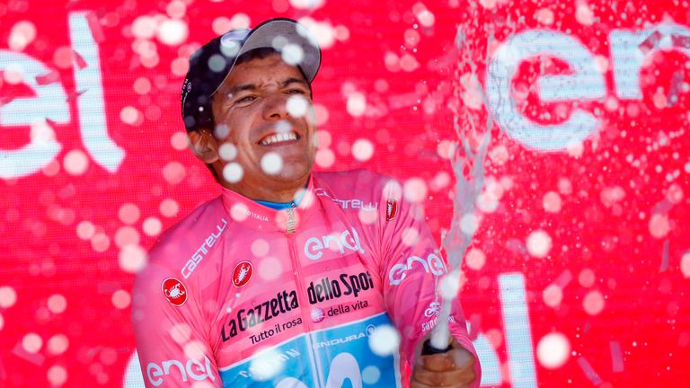 Ecuador's Richard Carapaz is nearing overall victory of this year's Giro d'Italia.