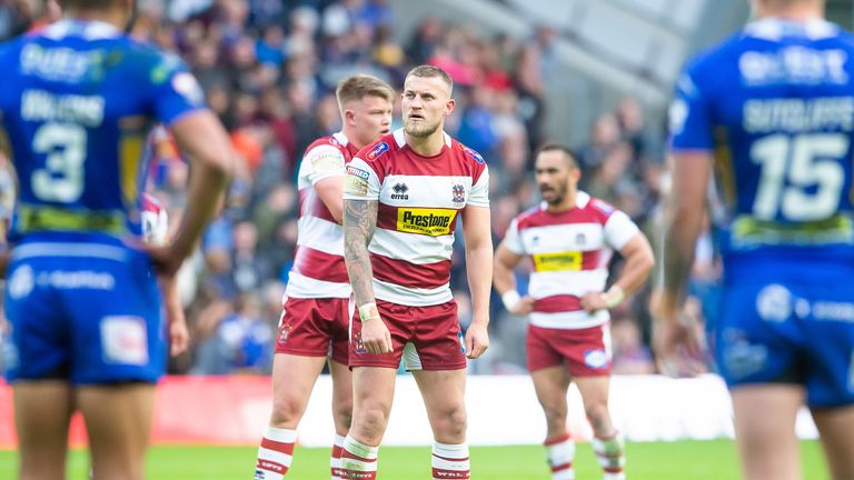 WIgan's Chris Hankinson was flawless off the tee, kicking five goals