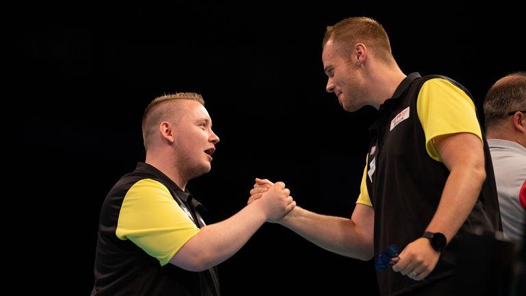 Max Hopp and Martin Schindler have formed a strong partnership at the World Cup of Darts