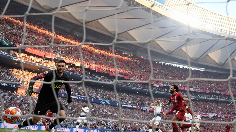 MADRID, SPAIN - JUNE 01: during the UEFA Champions League Final between Tottenham Hotspur and Liverpool at Estadio Wanda Metropolitano on June 01, 2019 in Madrid, Spain. (Photo by Matthias Hangst/Getty Images)