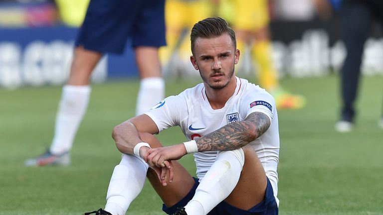 James Maddison during the 2019 UEFA U-21 Group X match between XX and XX at Dino Manuzzi Stadium on June 21, 2019 in Cesena, Italy.