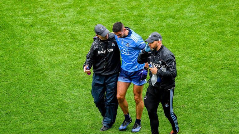 McCarthy came off late in the first-half