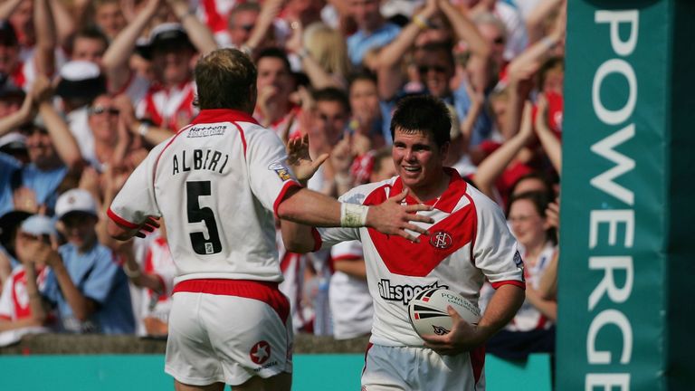 Jamie Lyon was a huge factor as St Helens completed a treble of trophy  wins in 2006