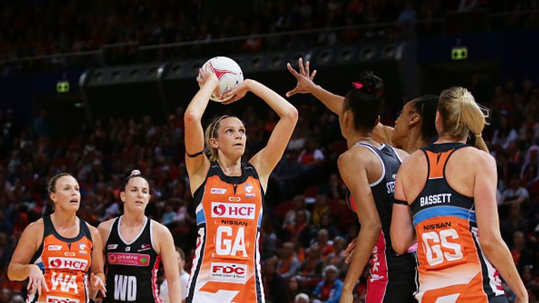 Jo Harten has been playing for GIANTS in the Super Netball competition in Australia