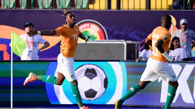 Aston Villa's Jonathan Kodjia scored Ivory Coast's winner against South Africa