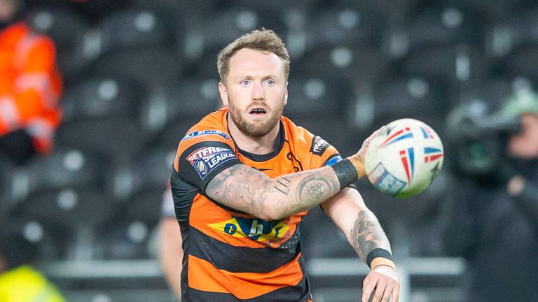 Picture by Allan McKenzie/SWpix.com - 07/02/2019 - Rugby League - Betfred Super League - Hull FC v Castleford Tigers - KC Stadium, Kingston upon Hull, England - Jordan Rankin.