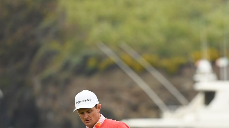 Justin Rose during the first round of the US Open