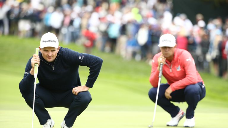 Justin Rose played alongside Woodland during the final round