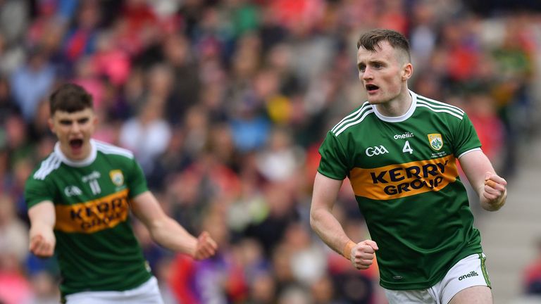 Tom O'Sullivan celebrates his first-half goal