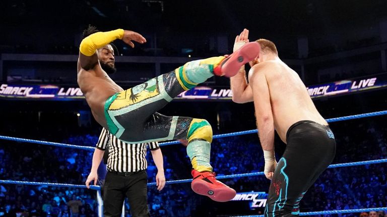 Kofi Kingston was part of the New Day team which recorded a six-man victory on last night's SmackDown