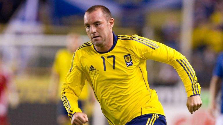 Kris Boyd in action for Scotland