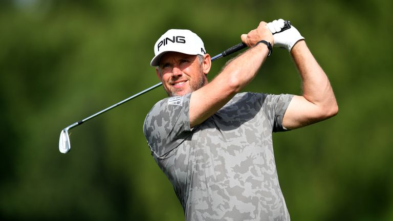Lee Westwood during the second round of the BMW International Open