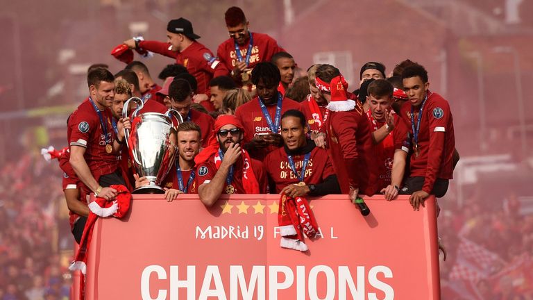 Liverpool parade, Champions League