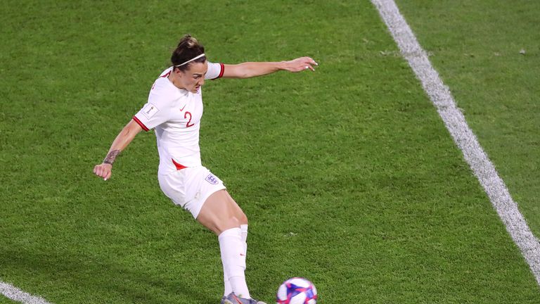 Lucy Bronze scored her first goal since 2018 with a thunderous strike