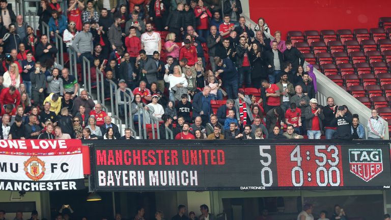 Manchester United do not currently have a giant screen at Old Trafford