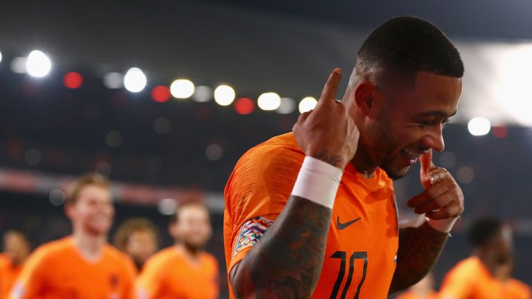 Memphis Depay has scored eight goals in his last 12 international games