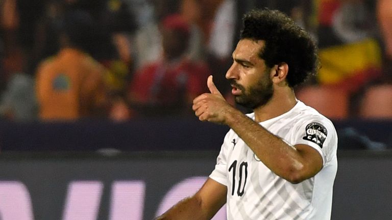 Mohamed Salah netted for Egypt again as they topped Group A