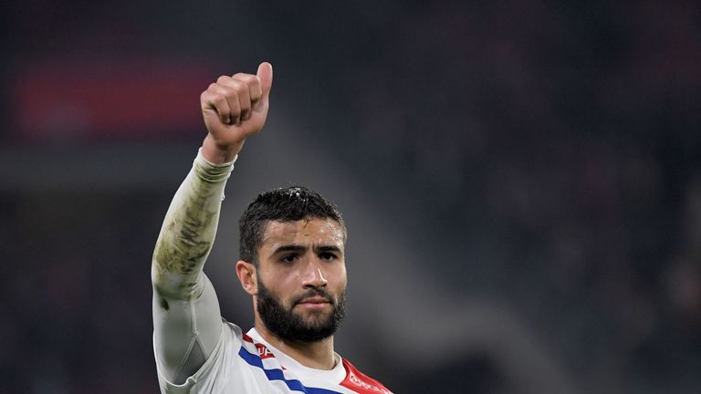Lyon's french midfielder Nabil Fekir has been linked with a move away from the club this summer.