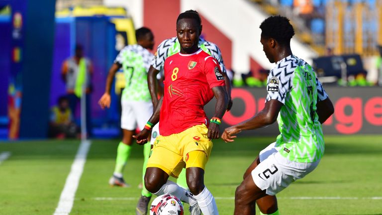 Liverpool midfielder Naby Keita went off injured for Guinea