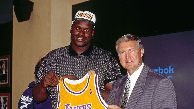 Shaquille O'Neal was a key member of the second great Lakers side assembled by West