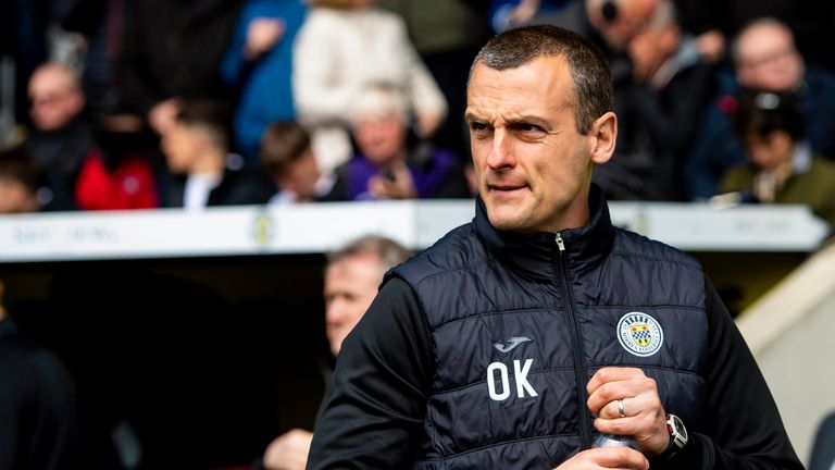 26/05/19 LADBROKES PREMIERSHIP PLAY-OFF FINAL 2ND LEG.ST MIRREN v DUNDEE UNITED (1-1, ST MIRREN WIN 2-0 ON PENS).THE SIMPLE DIGITAL ARENA - PAISLEY.St Mirren manager, Oran Kearney.