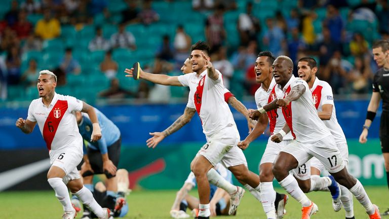 Peru celebrated reaching their third Copa America semi-final from the last four tournaments
