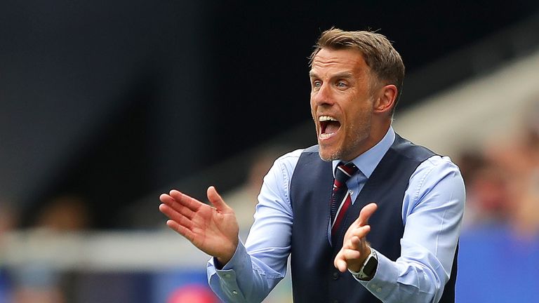 England Women's manager Phil Neville