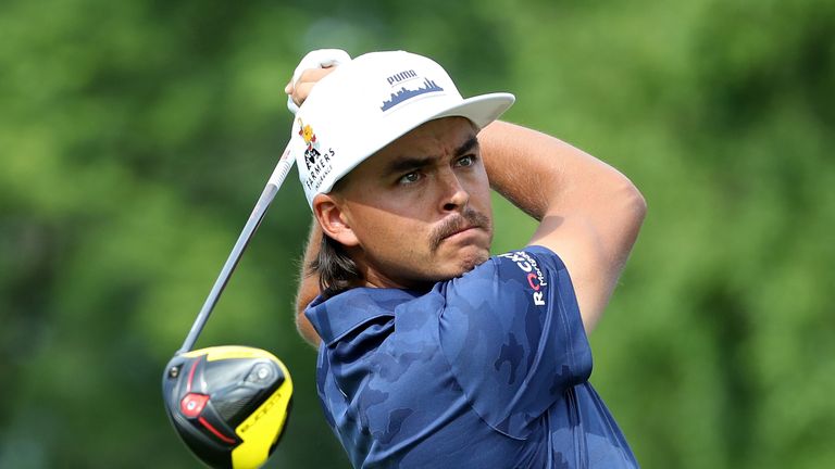 Rickie Fowler during the first round of the Rocket Mortgage Classic