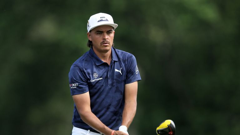 Rickie Fowler during the first round of the Rocket Mortgage Classic