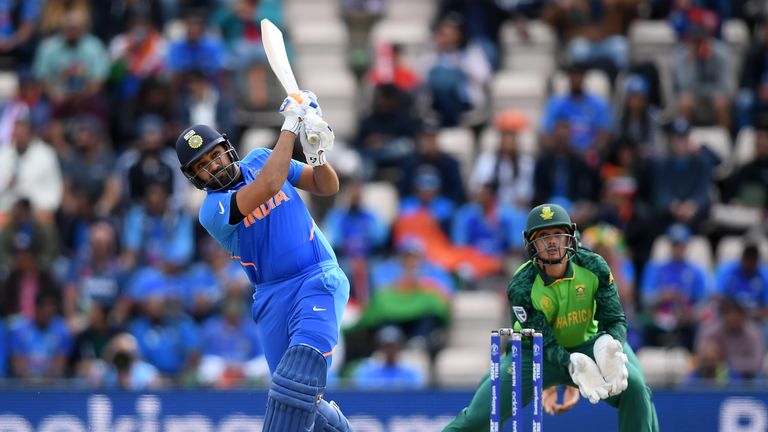 India's Rohit Sharma goes on the offensive against South Africa