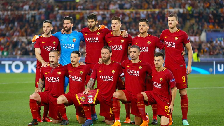 Roma Team group during the UEFA Champions League, Semi Final, Second Leg 