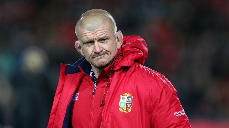 British and Irish Lions coach Graham Rowntree pictured during the 2017 tour of New Zealand