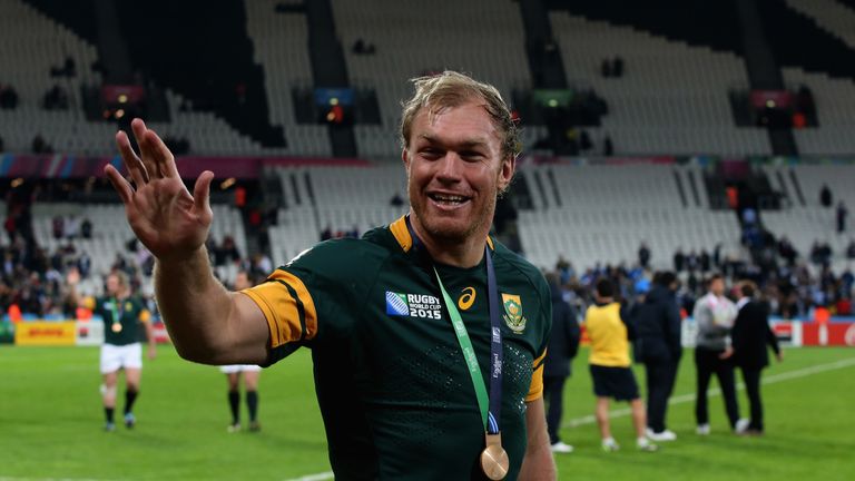 Schalk Burger finished his international career with 86 caps and was a Rugby World Cup winner in 2007