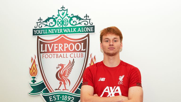 Liverpool unveil new signing Sepp van den Berg at Melwood