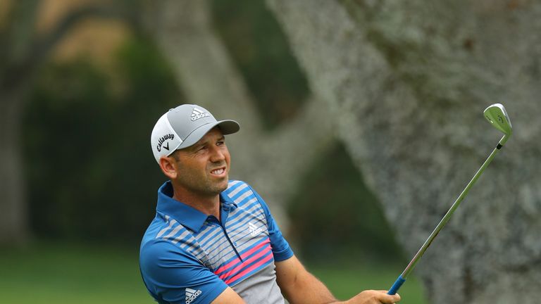 Sergio Garcia during the first round of the Andalucia Masters