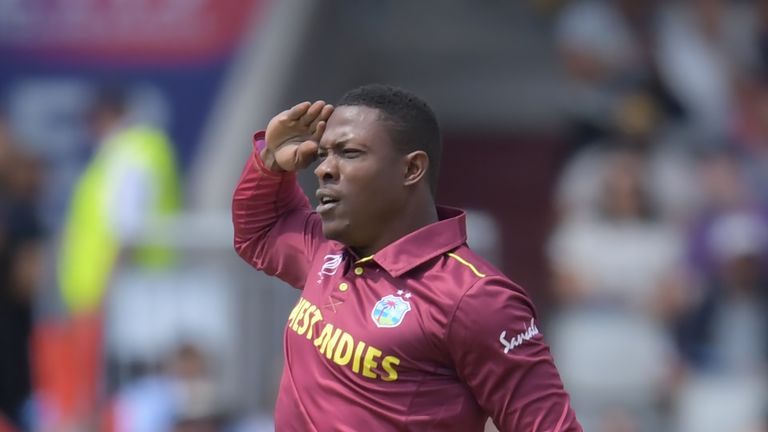 Sheldon Cottrell, West Indies, Cricket World Cup vs New Zealand at Old Trafford